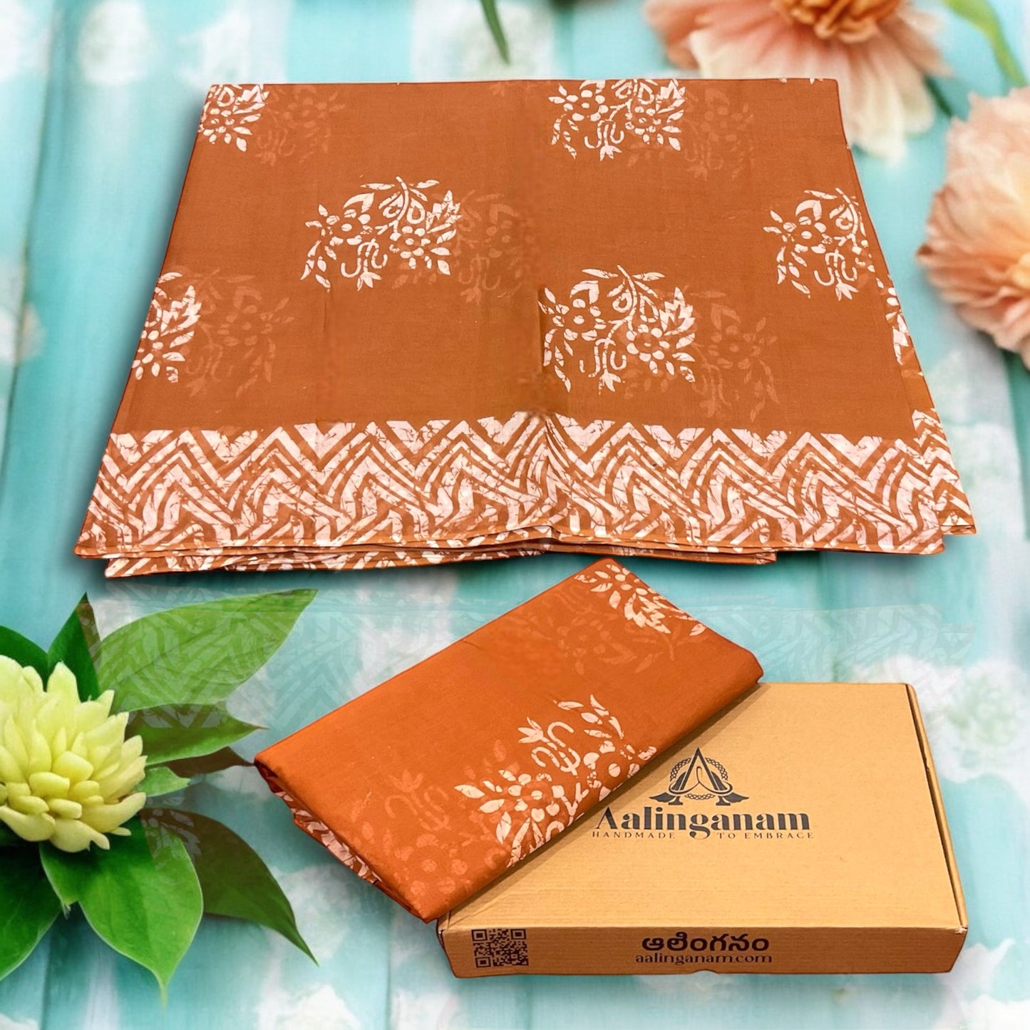 Light Brown Colour Cotton Saree