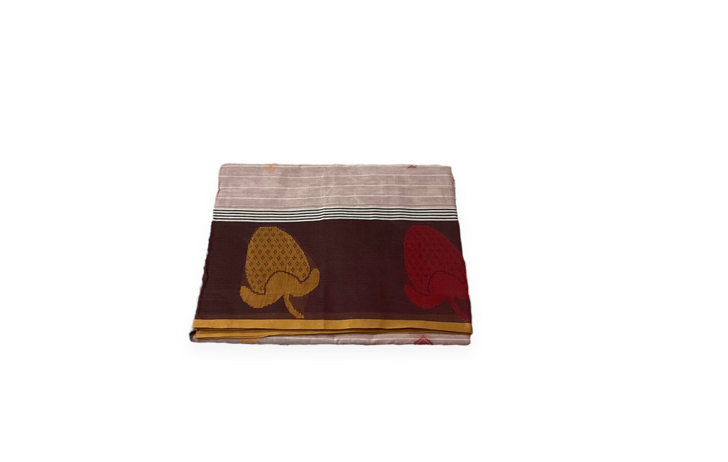 Simple Pink Colour Handloom Cotton Saree