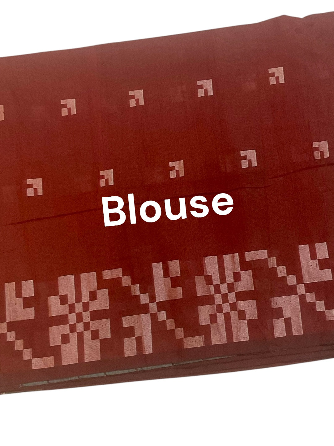 Maroon Colour Khadi Cotton Saree
