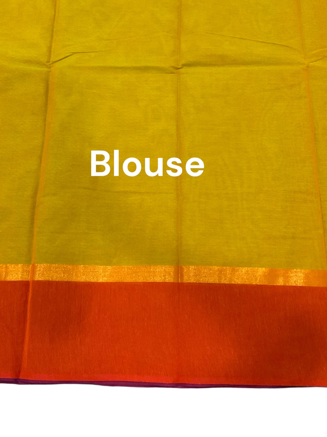 Green and Magenta Pink Colour Handloom Cotton Saree