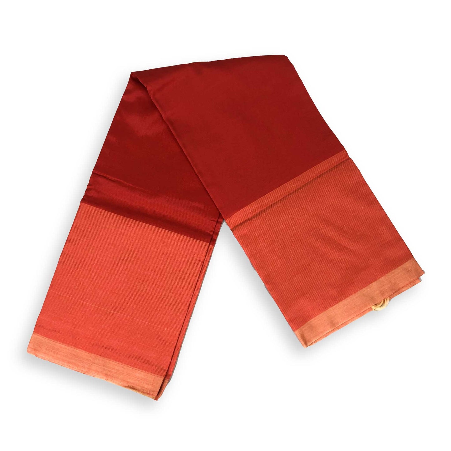 Mangalagiri Orange Semi Pattu Saree