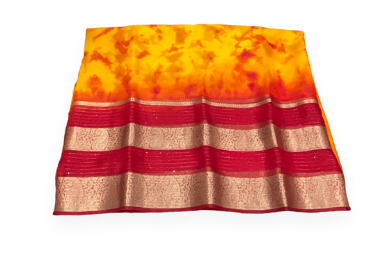 Yellow Organza Saree