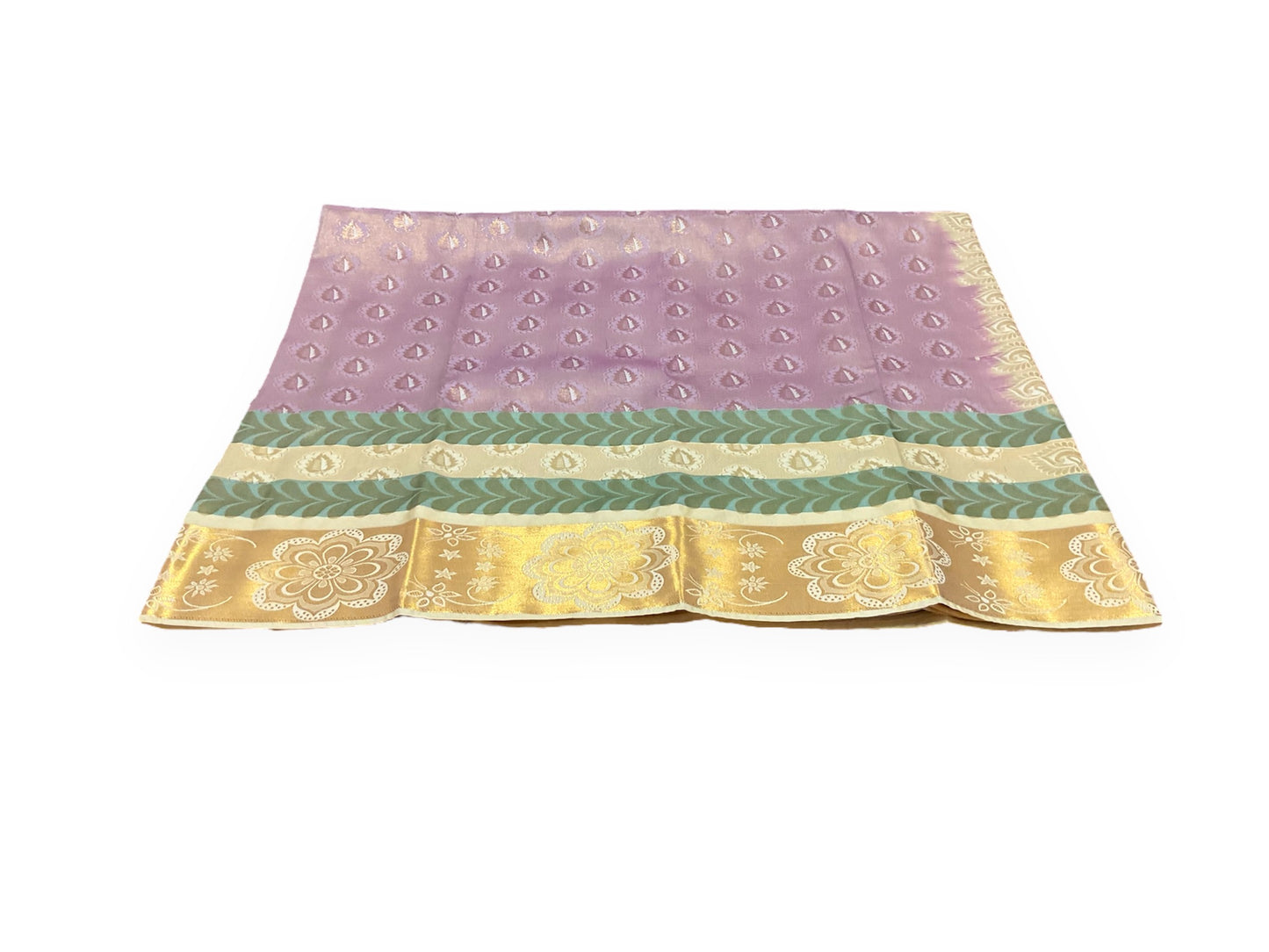 Light Purple and Cream Colour Dharmavaram Pattu Saree