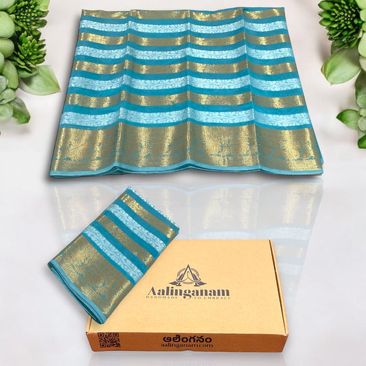 Light Blue Colour Soft Fancy Saree