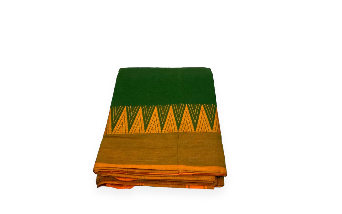 Green Colour Handloom Cotton Saree