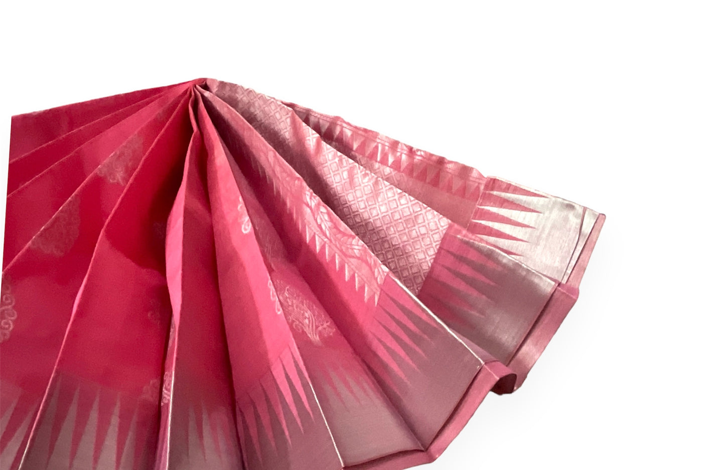 Pink Colour Handloom Cotton Saree