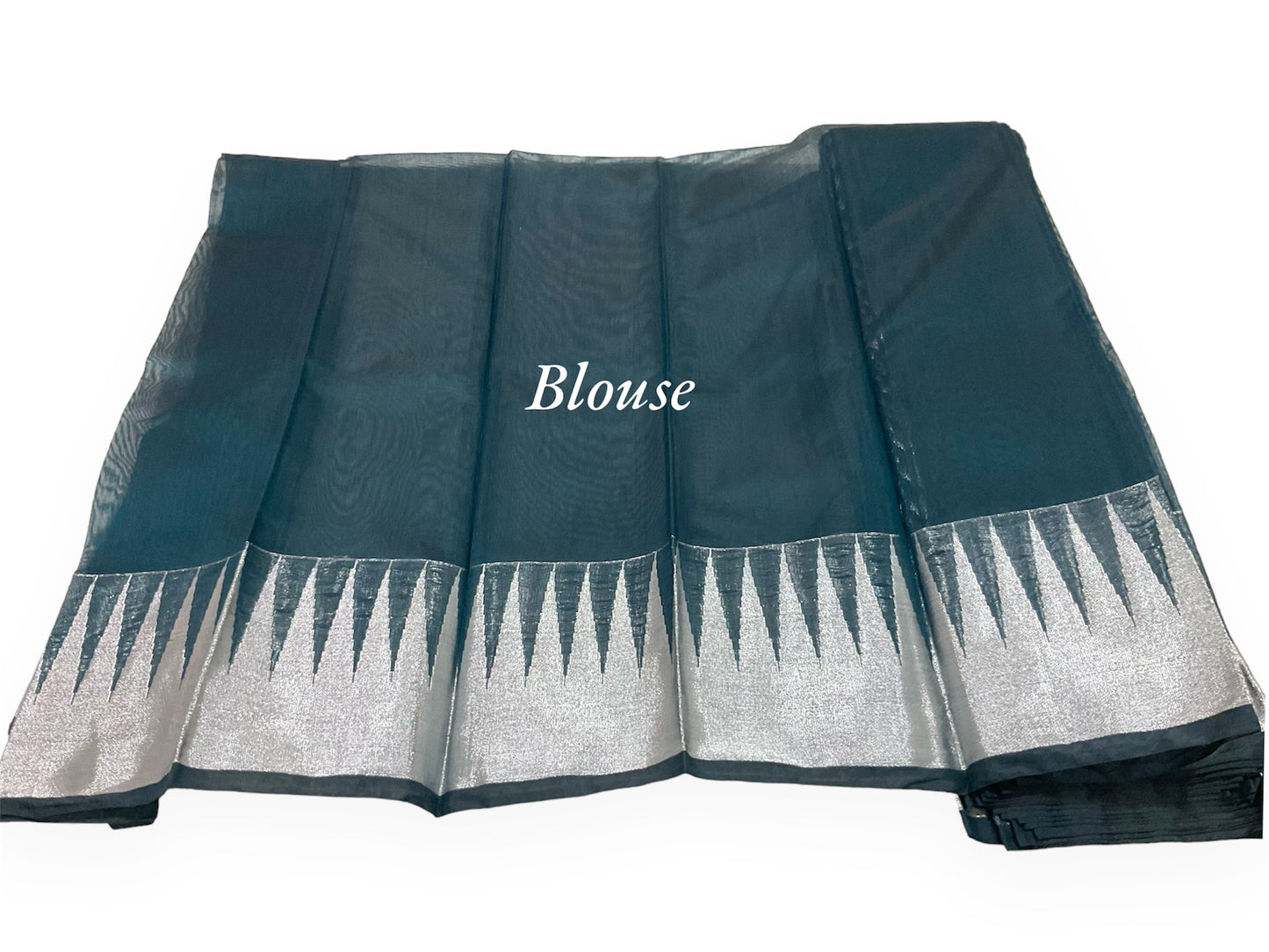 Dark Blue Colour Mono Cotton Saree