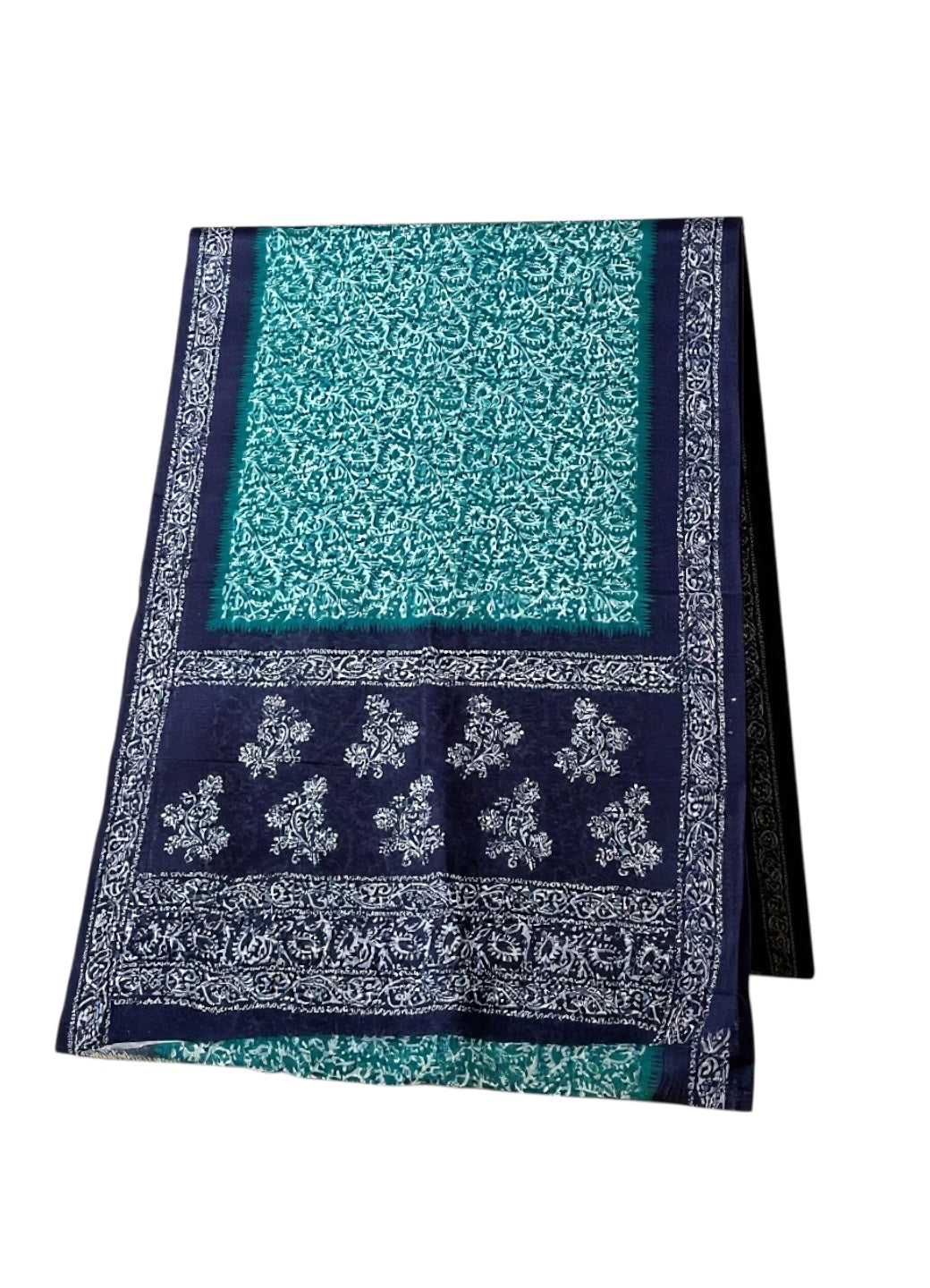 New Floral Print Cotton Saree for Women