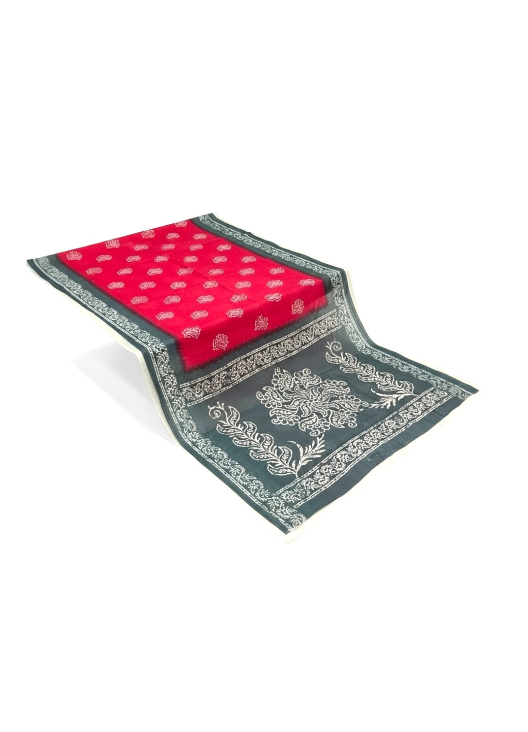 Pink Colour Cotton Saree with Hand Block Print