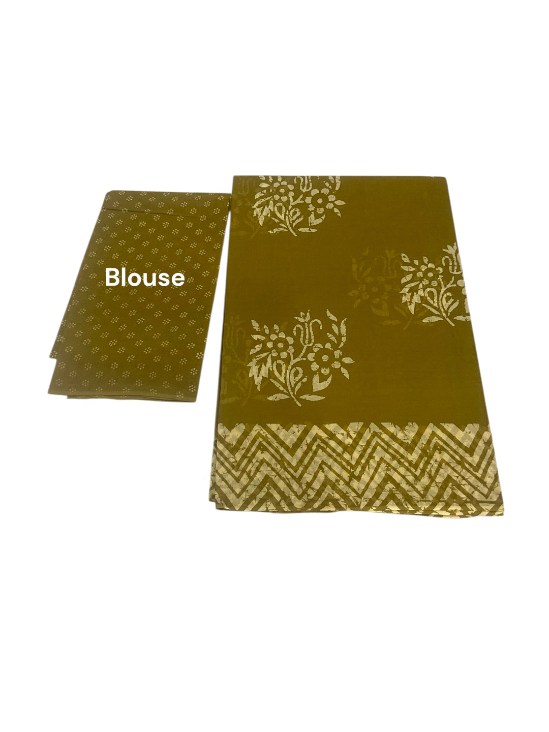 Brown Beige Colour Cotton Saree