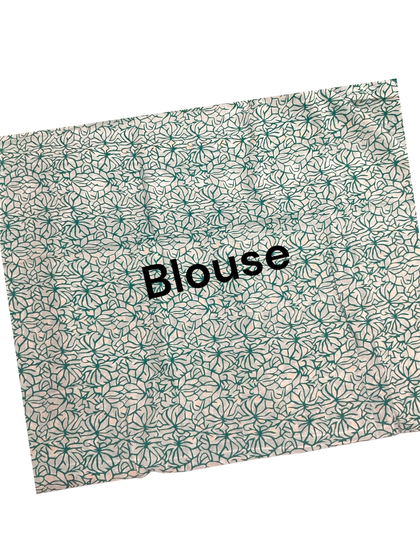 Green Colour Floral Printed Soft Cotton Saree with Blouse