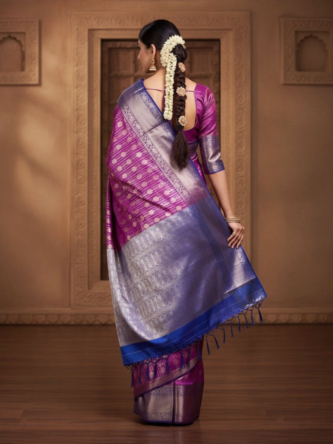 Light Purple Colour Soft Pattu Saree