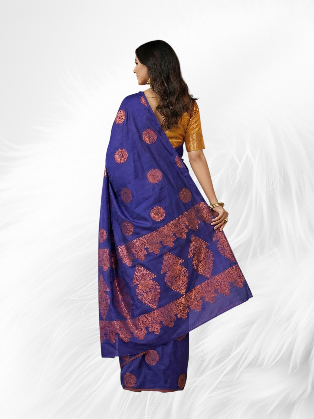 Venkatagiri Royal Blue Soft Pattu Saree