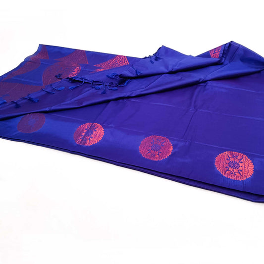 Venkatagiri Royal Blue Soft Pattu Saree